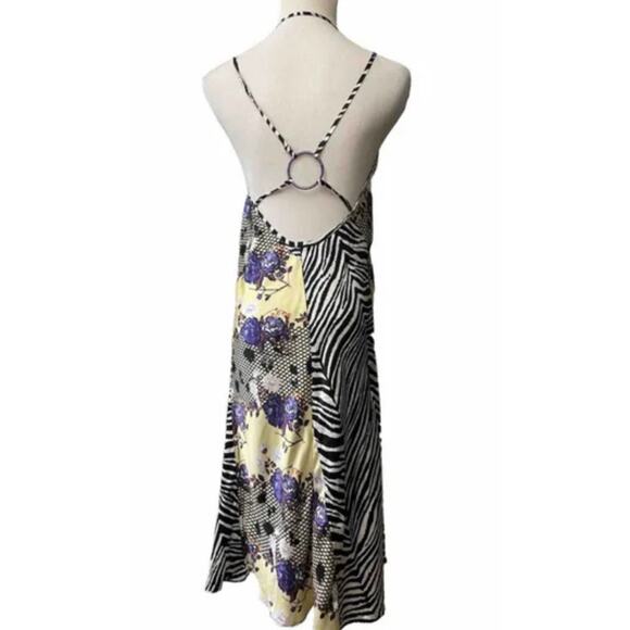 OPENING CEREMONY Sleeveless Floral Zebra Silk Dress size 8 / M - Picture 13 of 13